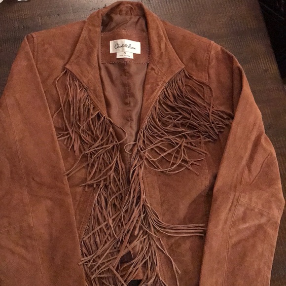 Charlotte Russe Jackets & Blazers - EUC~ Charlotte Russe Suede Fringe Jacket